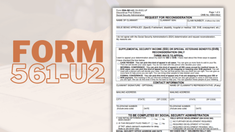 SSA-561-U2 Online Form