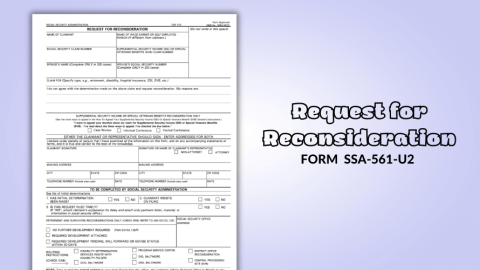 Printable SSA-561-U2 Form