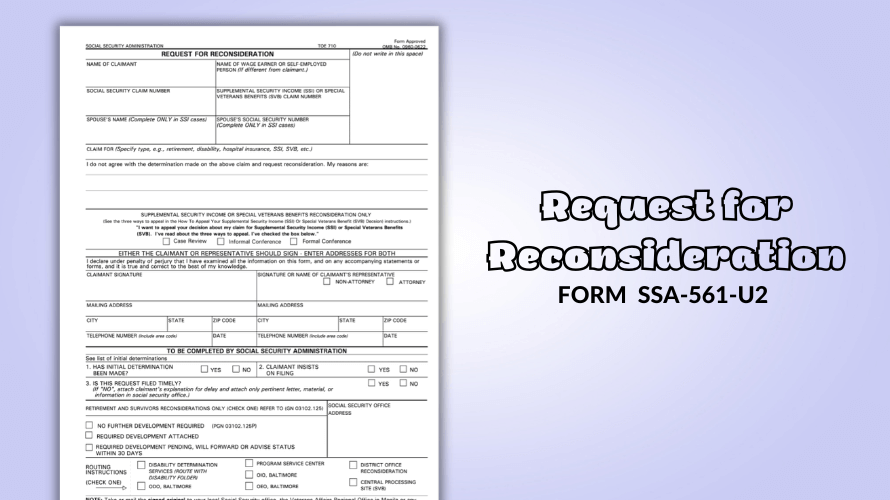 Printable Ssa 561 U2 Form Download Pdf Or Fill It Out Online And Print 5353