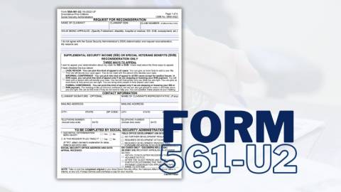 SSA 561 U2 Form Printable SSA 561 Request For Reconsideration Form   561u2 Blog 3 Fy1cv Rs WX 480 